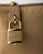 Small Re-Nylon and Leather Shoulder Bag - Image 5